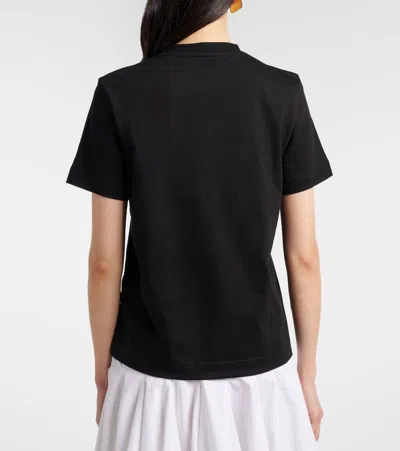 Jacquemus Logo Cotton Jersey T-shirt In Black