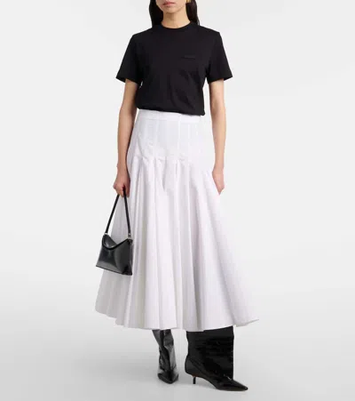 Jacquemus Logo Cotton Jersey T-shirt In Black