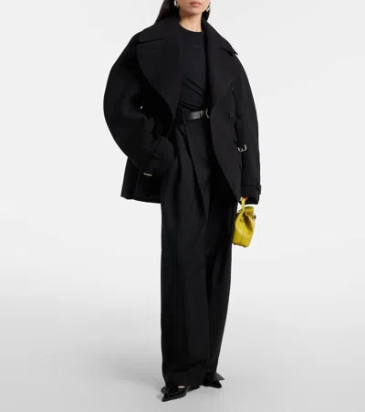 Jacquemus Logo Cotton Jersey T-shirt In Black