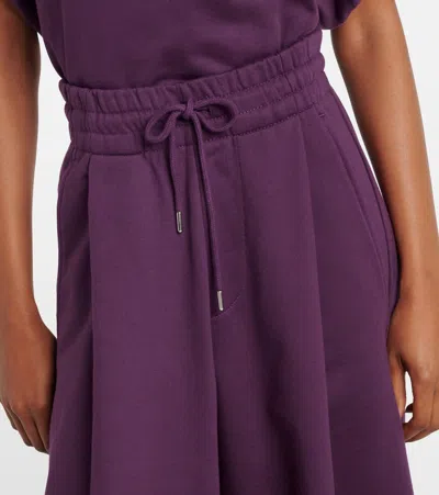 Dries Van Noten Cotton Jersey Sweatpants In Purple
