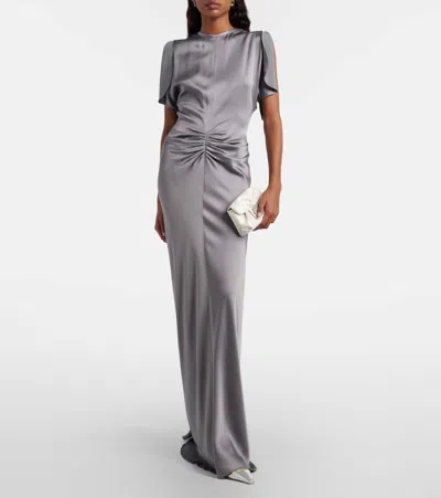 Roger Vivier Efflorescence Micro Sequined Clutch In White