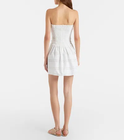Faithfull Roja Broderie Anglaise Minidress In White