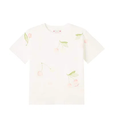 Bonpoint Thida Printed Cotton T-shirt In White