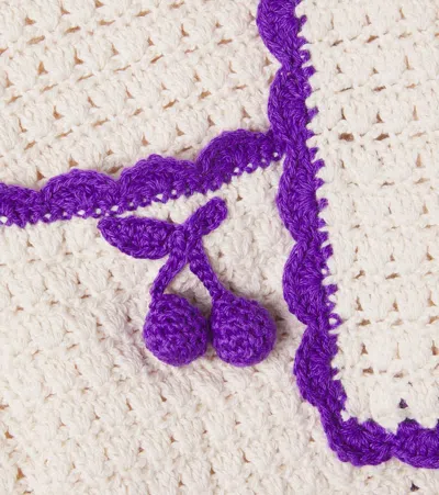 Bonpoint Laila Crochet Cotton Vest In White