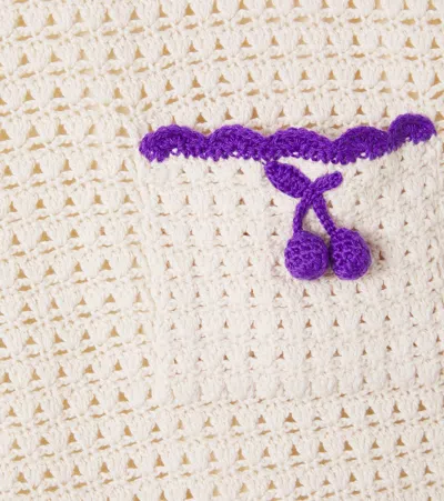 Bonpoint Lali Crochet Cotton Dress In White