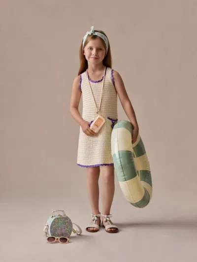 Bonpoint Lali Crochet Cotton Dress In White