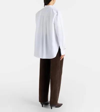 Totême Cotton Corduroy Wide-leg Pants In Brown