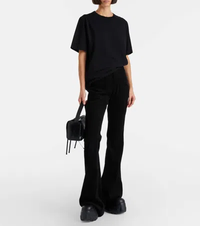 Rick Owens Brad Cotton Jersey T-shirt In Blue
