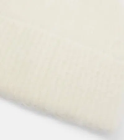 Totême Ribbed-knit Wool-blend Beanie In Neutral