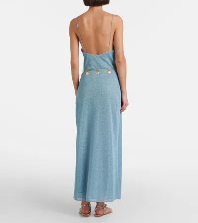 Oseree Spaghetti Strap Dress In Blue