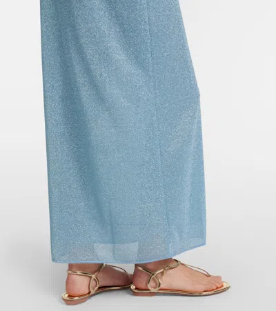 Oseree Spaghetti Strap Dress In Blue