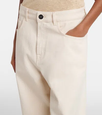 Rohe Róhe High-rise Flared Jeans In Neutral