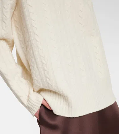 Rohe Cable-knit Wool Sweater In White