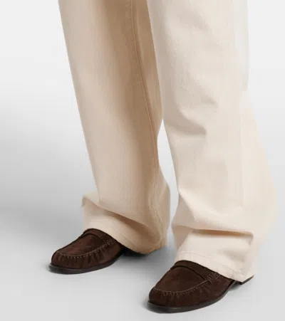 Rohe Róhe High-rise Flared Jeans In Neutral