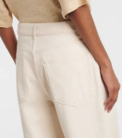 Rohe Róhe High-rise Flared Jeans In Neutral