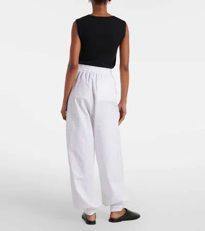 Rohe Crushed Cotton Volume Trousers Optic White In White