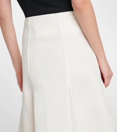 Rohe Róhe Cotton Midi Skirt In White