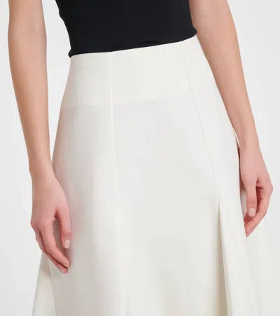 Rohe Róhe Cotton Midi Skirt In White