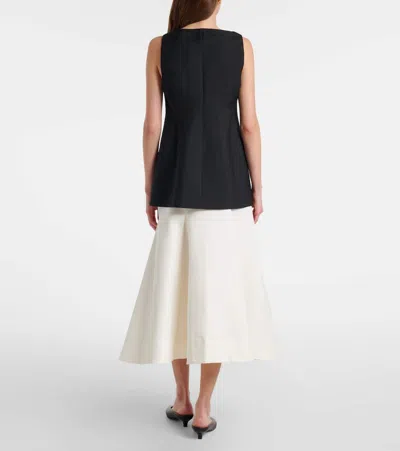 Rohe Róhe Cotton Midi Skirt In White