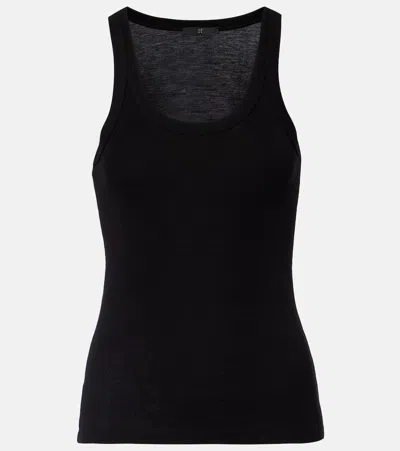 Rohe Róhe Ribbed-knit Wool Tank Top In Black