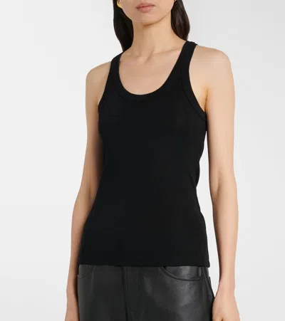 Rohe Róhe Ribbed-knit Wool Tank Top In Black