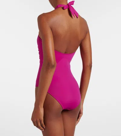 Heidi Klein Ithaca Embellished Swimsuit In Pink