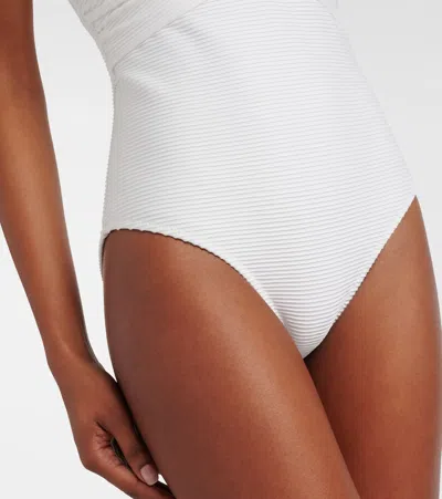 Heidi Klein Delos Embellished Swimsuit In White