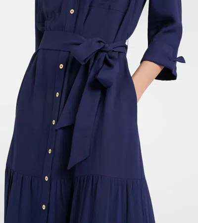 Heidi Klein Tiered Shirt Dress In Blue