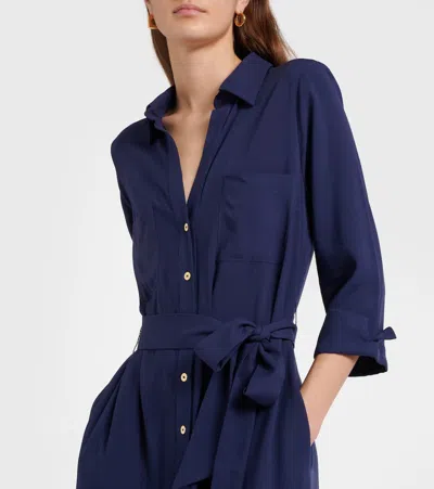 Heidi Klein Tiered Shirt Dress In Blue