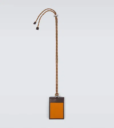 Prada Speedrock Re-nylon Card Case With Strap In Multi