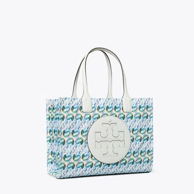 Tory Burch Small Ella Printed Tote In Blue