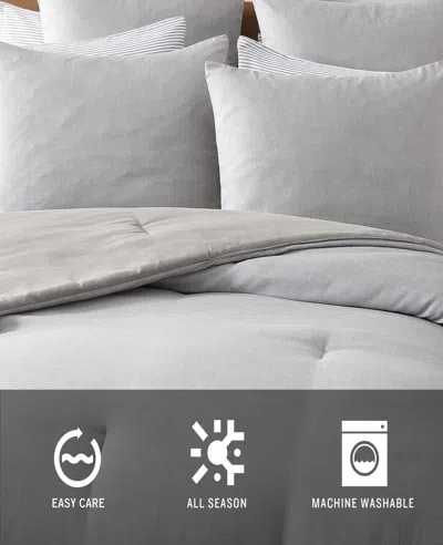 Kenneth Cole Abstract Texture Comforter Set In Gray
