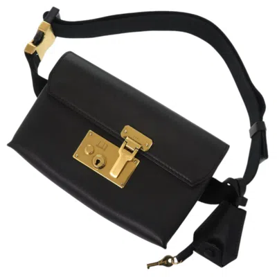Pre-owned Dunhill Black Leather Shoulder Bag ()