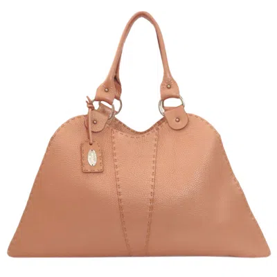 Pre-owned Fendi Pink Leather Tote Bag ()