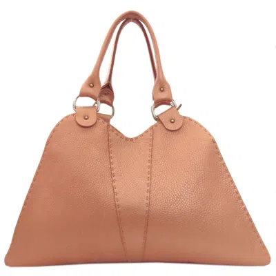 Pre-owned Fendi Pink Leather Tote Bag ()