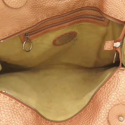 Pre-owned Fendi Pink Leather Tote Bag ()