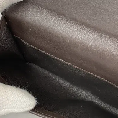 Pre-owned Gucci Beige Brown Canvas Long Wallet (bi-fold) () In Multi