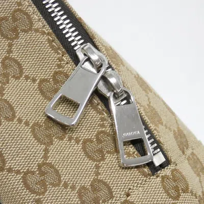 Pre-owned Gucci Beige Brown Gg Canvas Backpack () In Multi