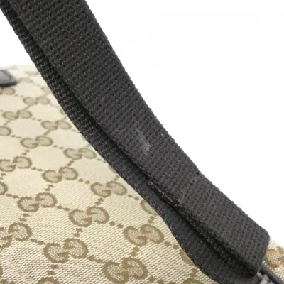 Pre-owned Gucci Beige Brown Gg Canvas Backpack () In Multi