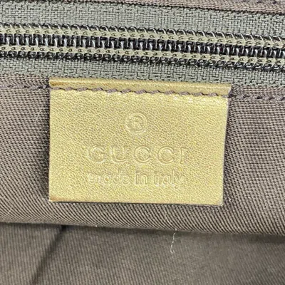 Pre-owned Gucci Beige Canvas Shoulder Bag () In Sand