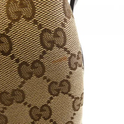 Pre-owned Gucci Beige Gg Canvas Shoulder Bag () In Sand