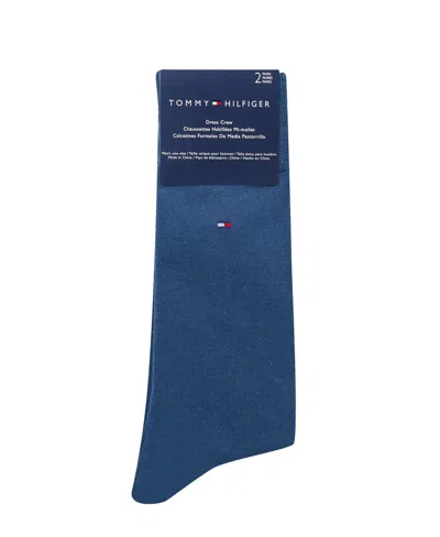 Tommy Hilfiger Men's 2-pack Solid Dress Socks In Multi