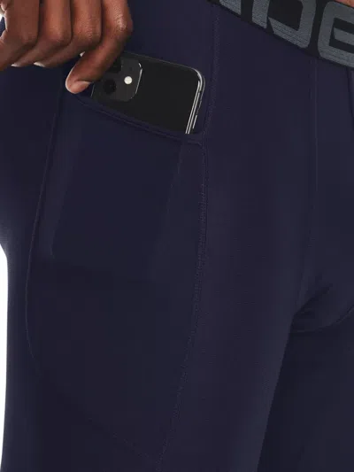 Under Armour Logo-waistband Leggings In Blue