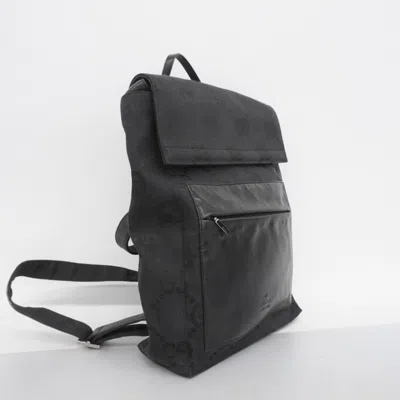 Pre-owned Gucci Black Canvas Backpack ()