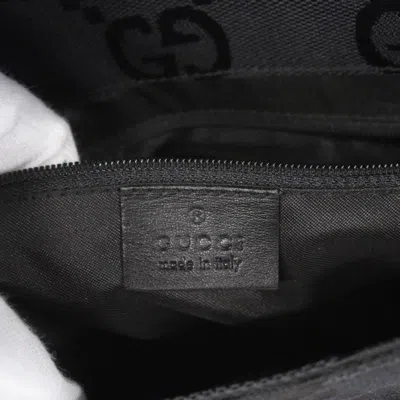 Pre-owned Gucci Black Canvas Backpack ()