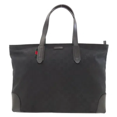 Pre-owned Gucci Black Canvas Tote Bag ()