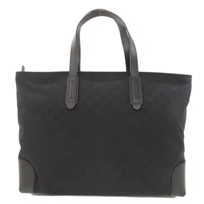 Pre-owned Gucci Black Canvas Tote Bag ()