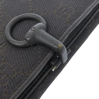 Pre-owned Gucci Black Gg Canvas Long Wallet (bi-fold) ()
