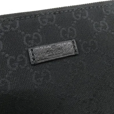 Pre-owned Gucci Black Gg Canvas Shoulder Bag ()