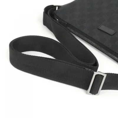 Pre-owned Gucci Black Gg Canvas Shoulder Bag ()